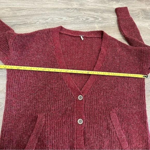 Free People Cloudy Day Wool Alpaca Blend Oversized Cardigan Sweater XS - Picture 7 of 10
